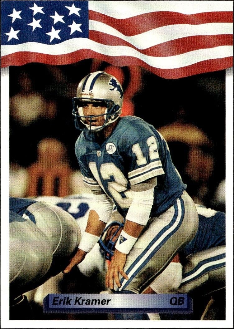 1992 Aw-Sports Team NFL Erik Kramer #74 trading card