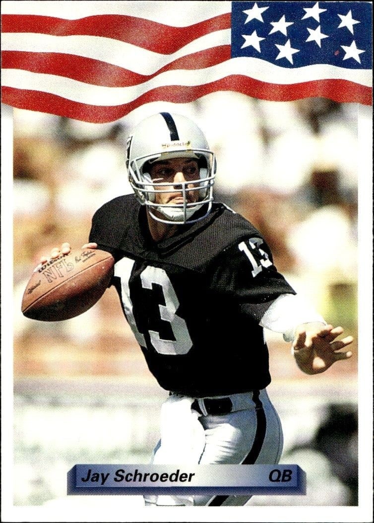 1992 Aw-Sports Team NFL Jay Schroeder #224 trading card