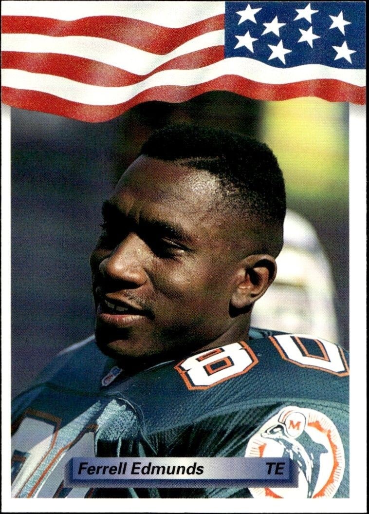 1992 Aw-Sports Team NFL Ferrell Edmunds #228 trading card
