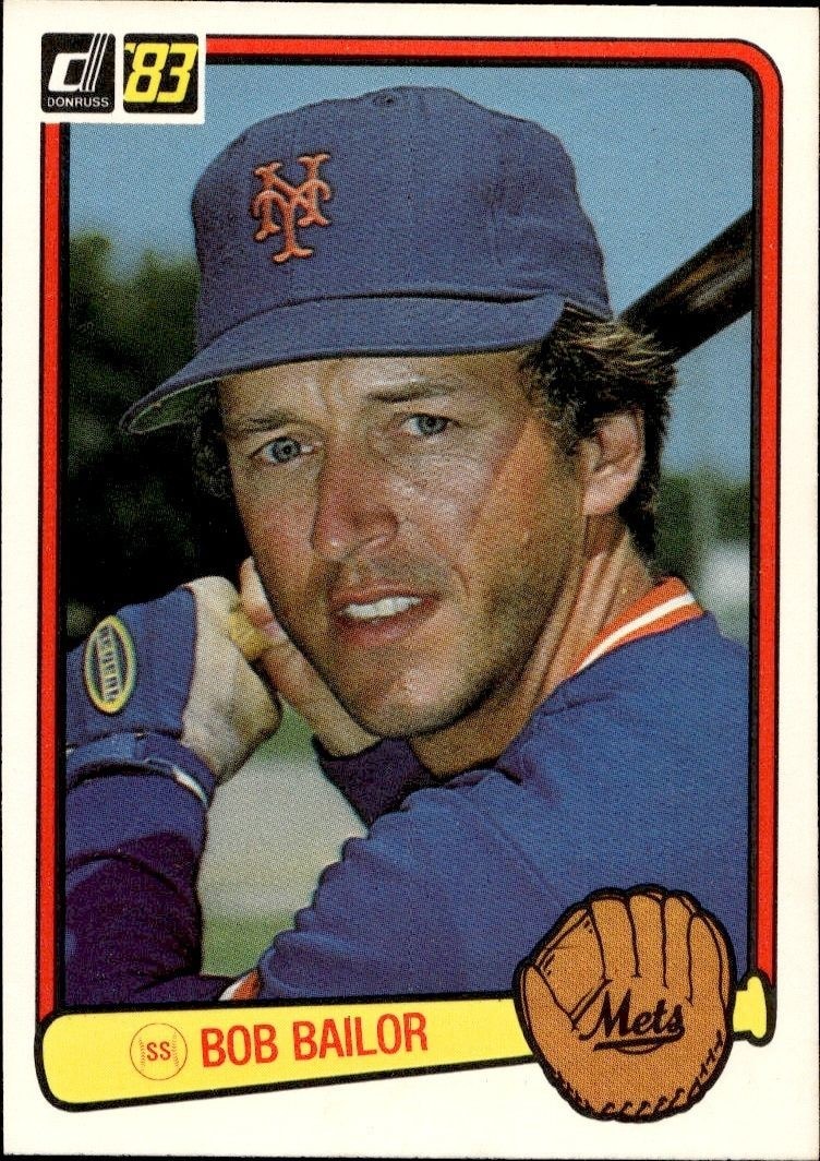 1983 Donruss Bob Bailor #506 trading card