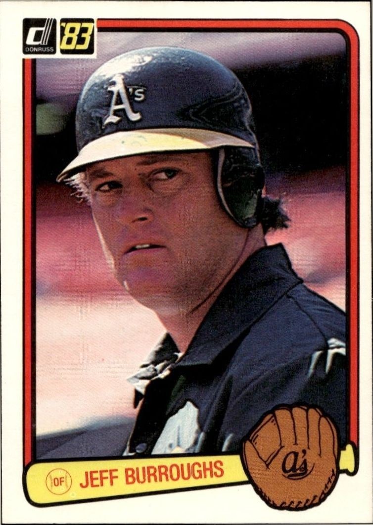1983 Donruss Jeff Burroughs #323 trading card
