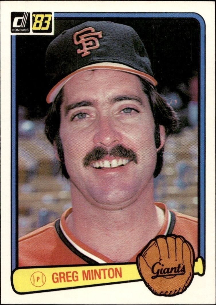 1983 Donruss Greg Minton #186 trading card