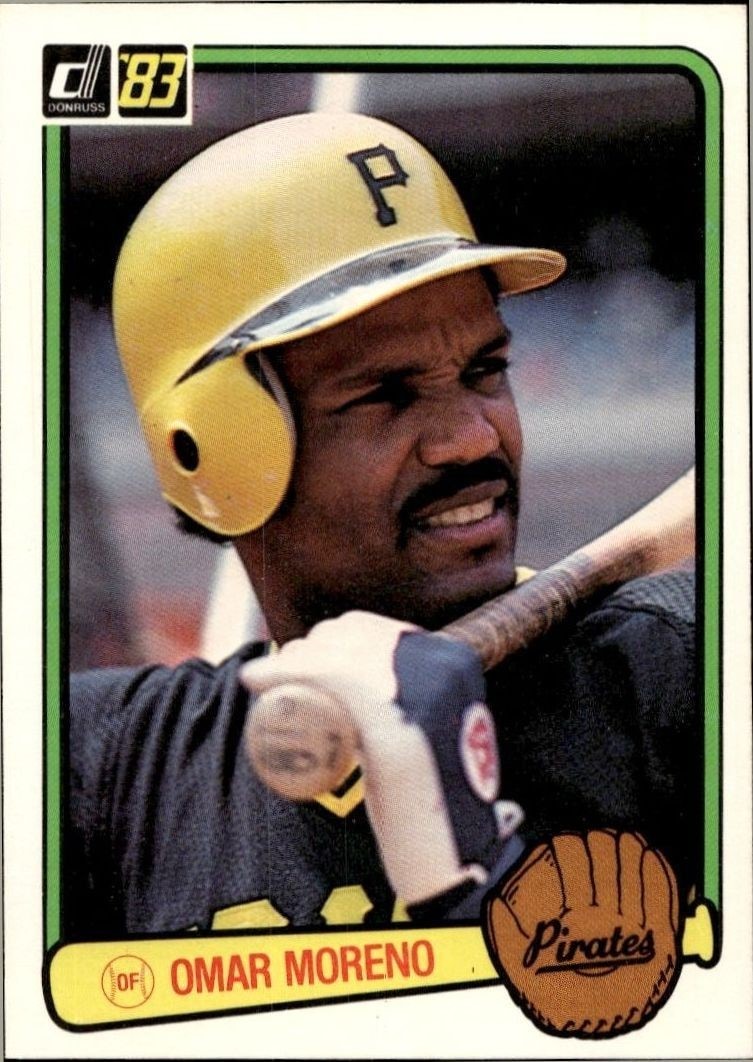 1983 Donruss Omar Moreno #347 trading card