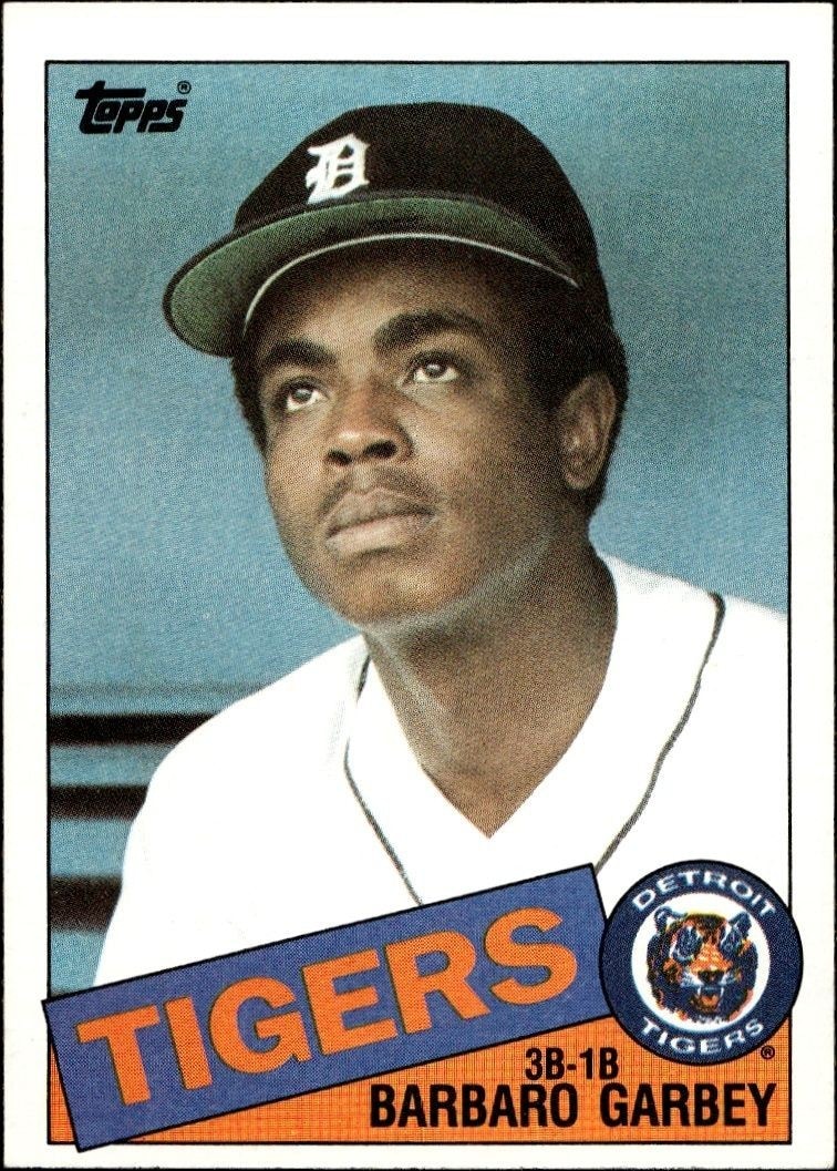 1985 Topps Barbaro Garbey #243 trading card