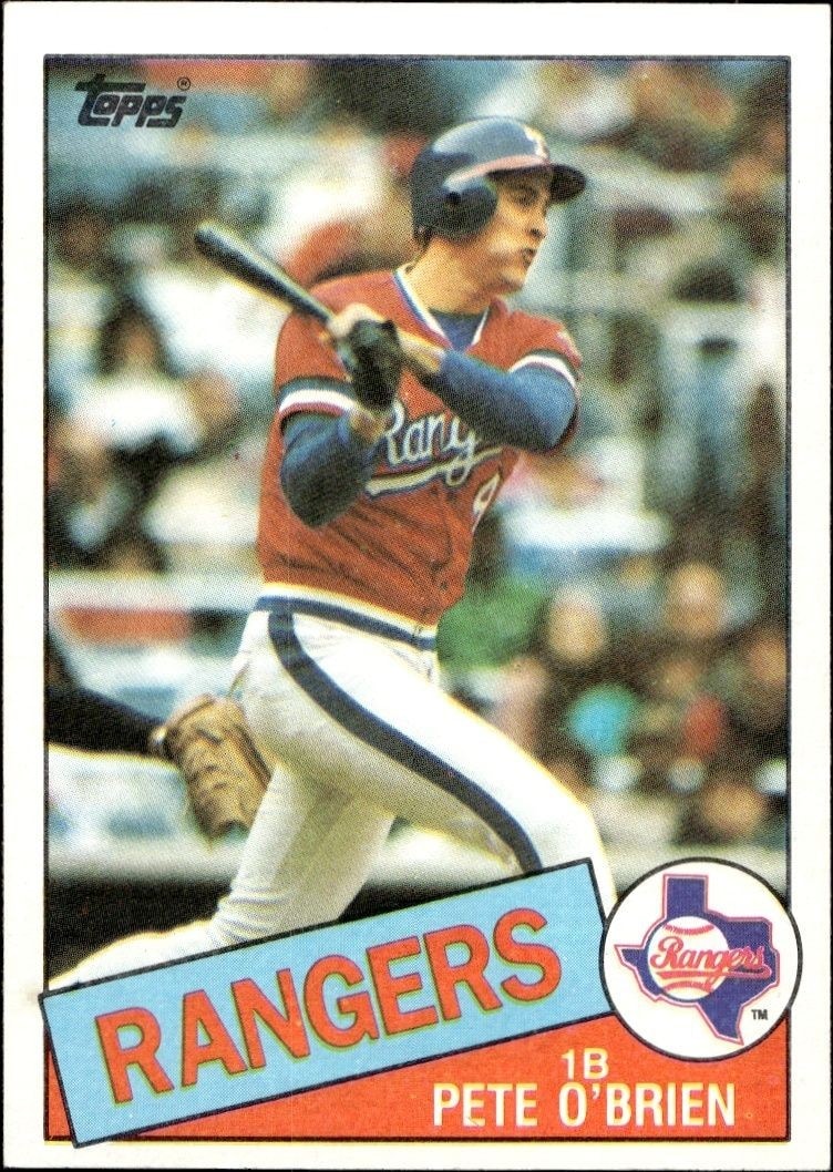 1985 Topps Pete O'Brien #196 trading card