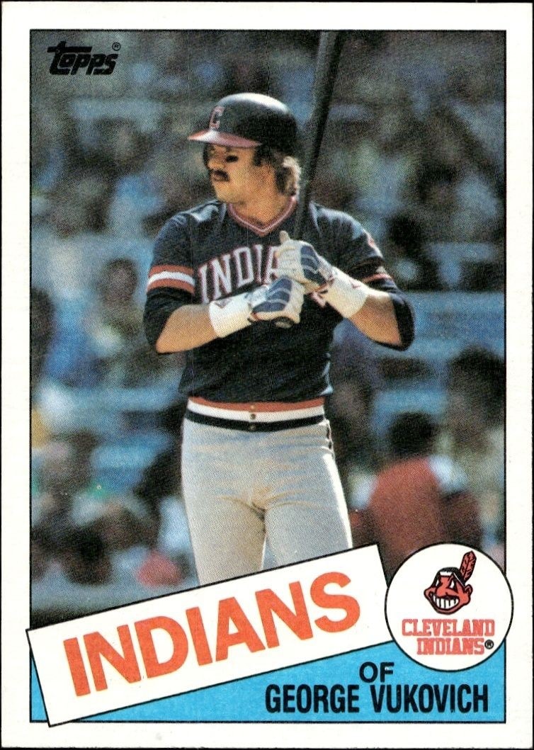 1985 Topps George Vukovich #212 trading card