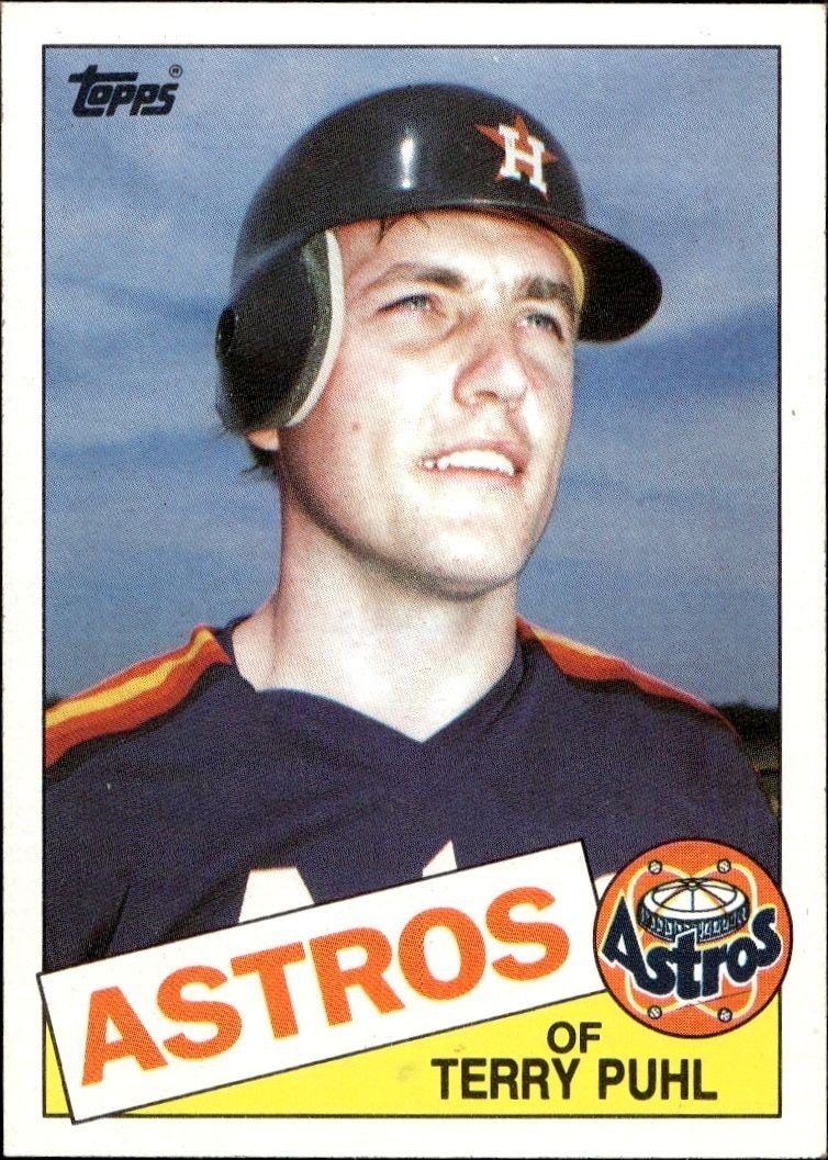 1985 Topps Terry Puhl #613 trading card