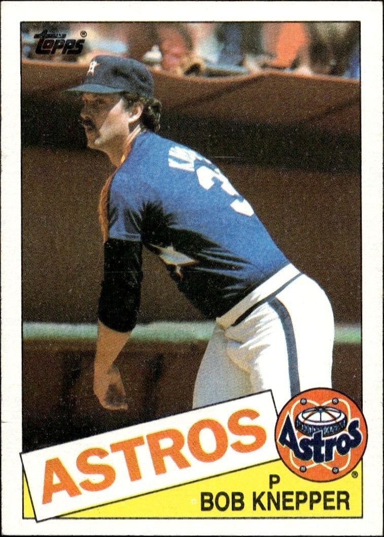 1985 Topps Bob Knepper #455 trading card