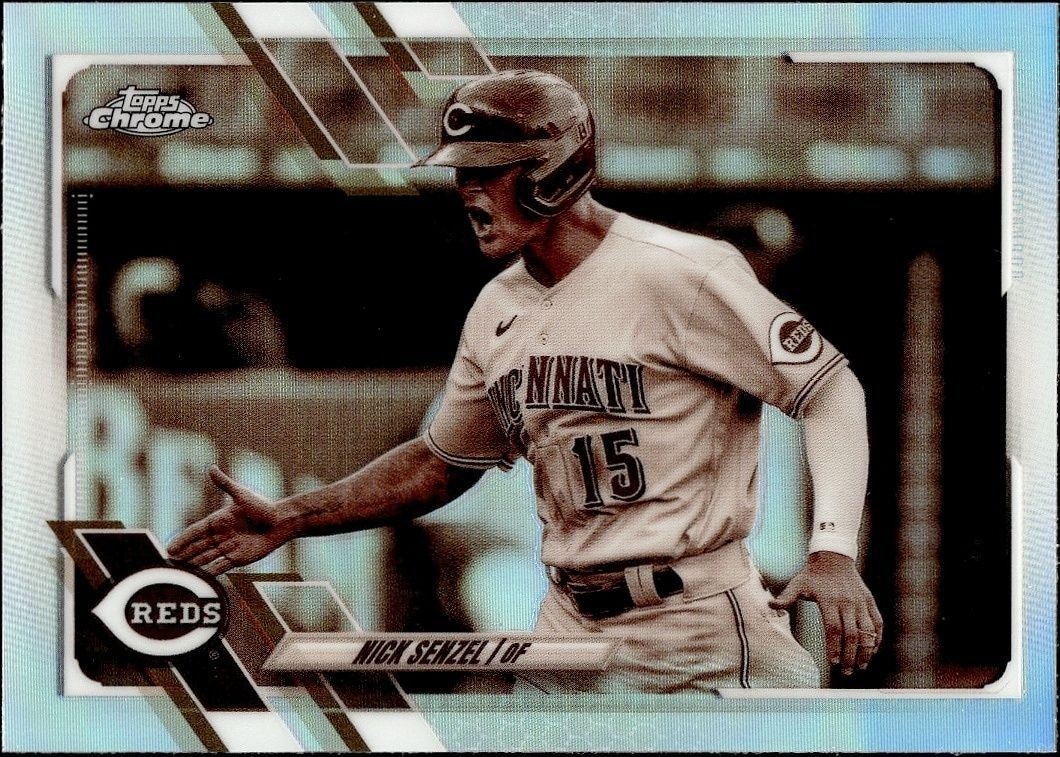 2021 Topps Chrome Nick Senzel #185 trading card