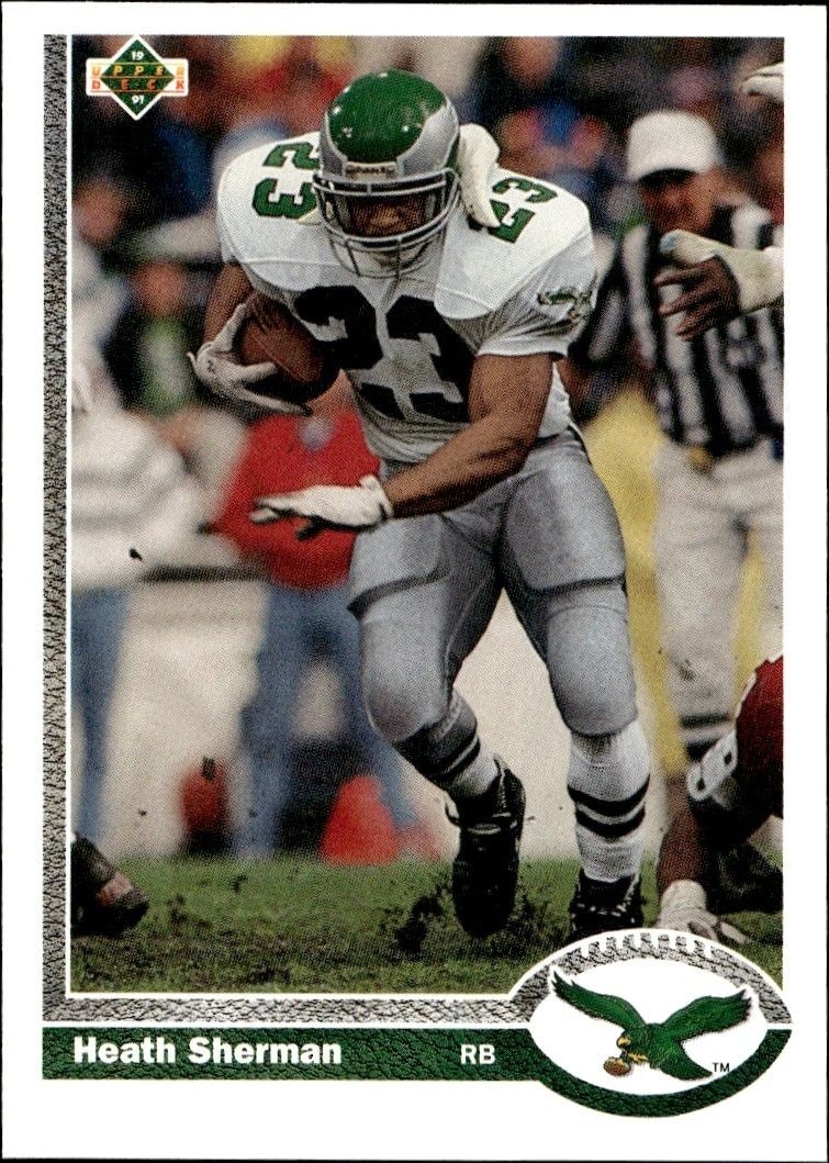 1991 Upper-Deck Heath Sherman #437 trading card