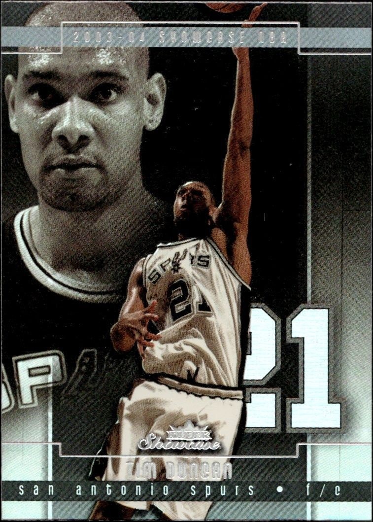 2003-04 Fleer Showcase Tim Duncan #99 trading card