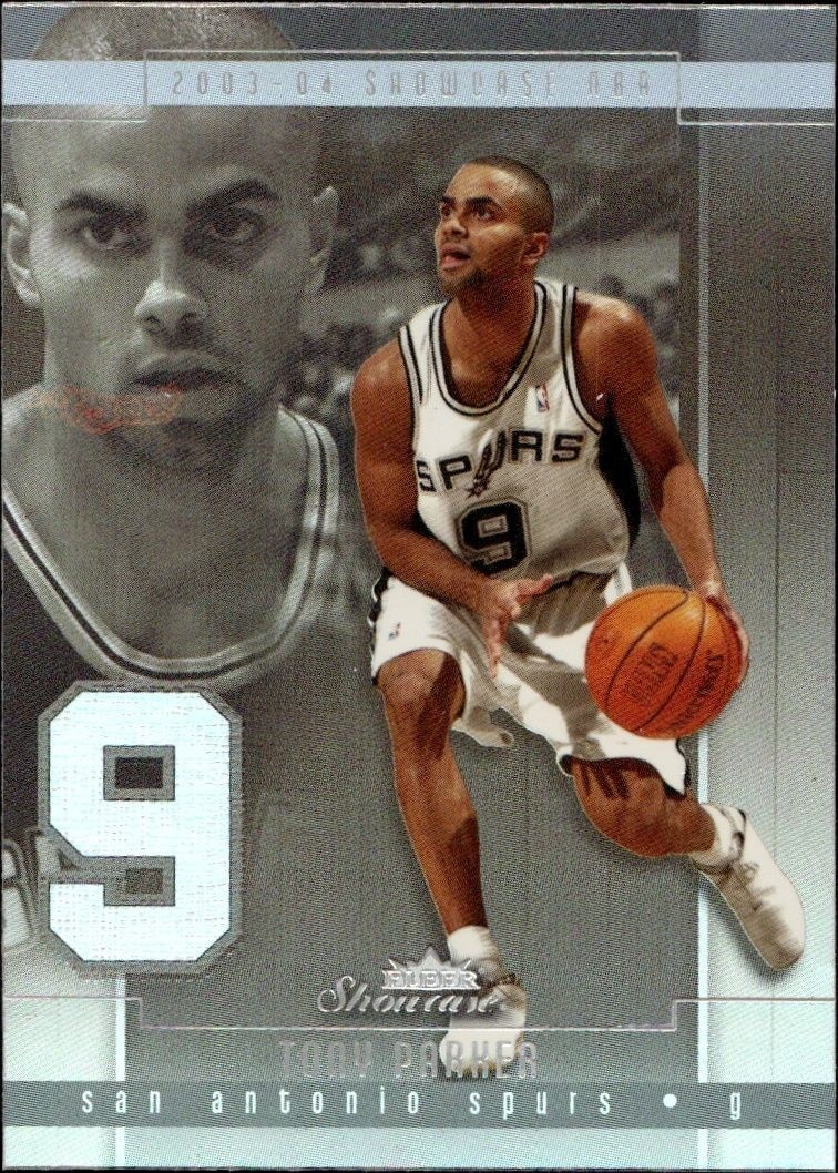 2003-04 Fleer Showcase Tony Parker #77 trading card