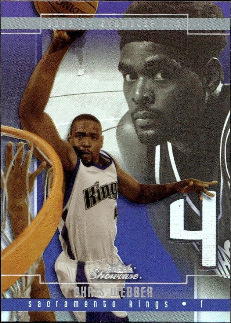 2003-04 Fleer Showcase Chris Webber #49 trading card