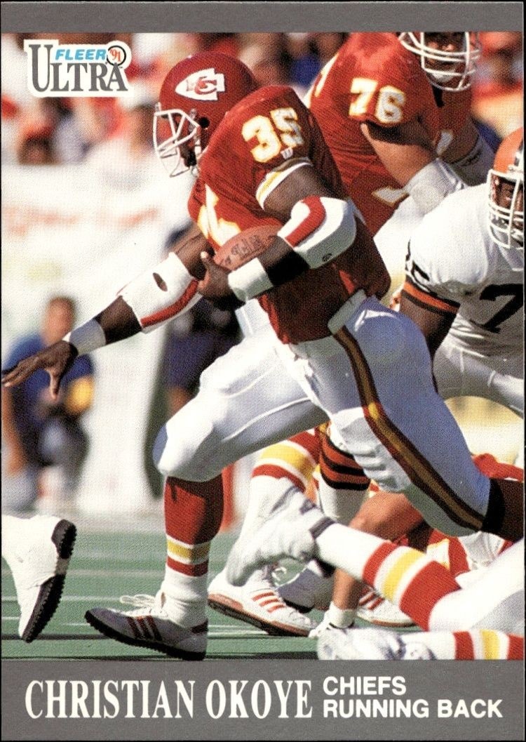 1991 Fleer Ultra Christian Okoye #69 trading card