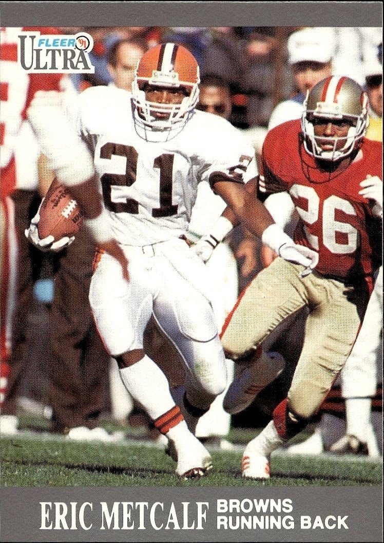 1991 Fleer Ultra Eric Metcalf #32 trading card
