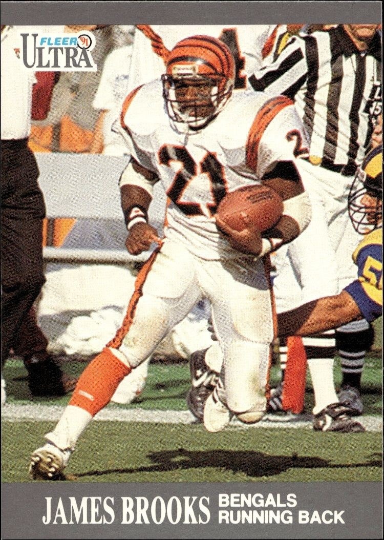 1991 Fleer Ultra James Brooks #13 trading card