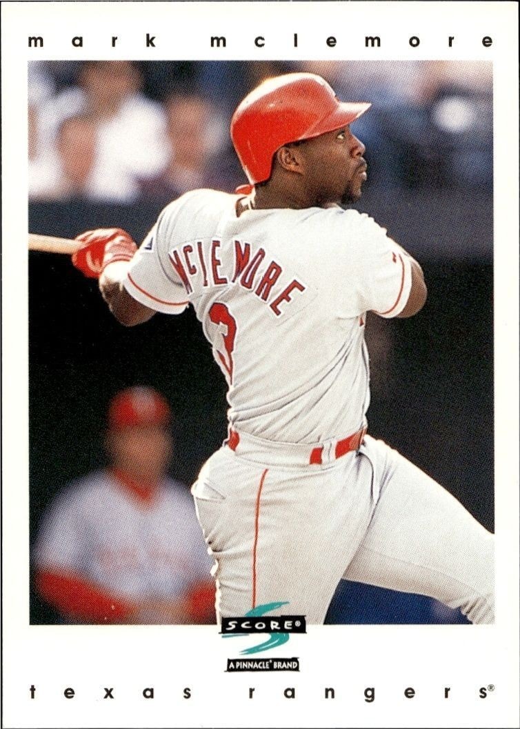 1997 Score Mark McLemore #145 trading card