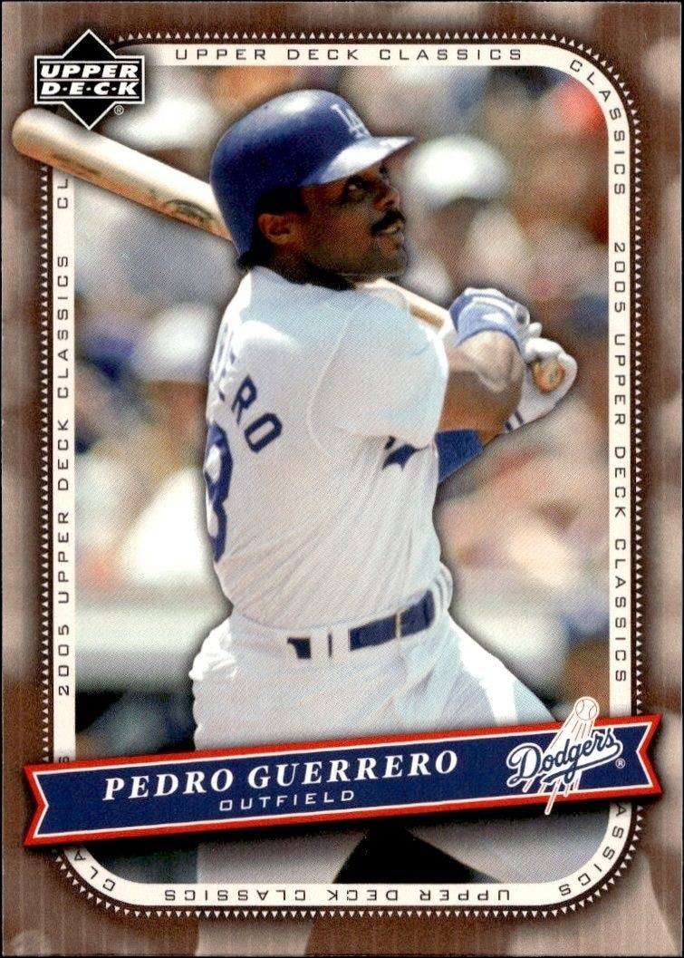 2005 Upper-Deck Classics Pedro Guerrero #74 trading card