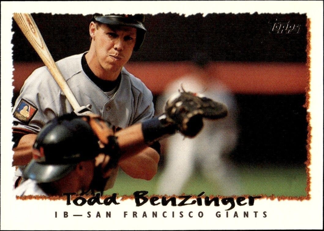 1995 Topps Todd Benzinger #124 trading card