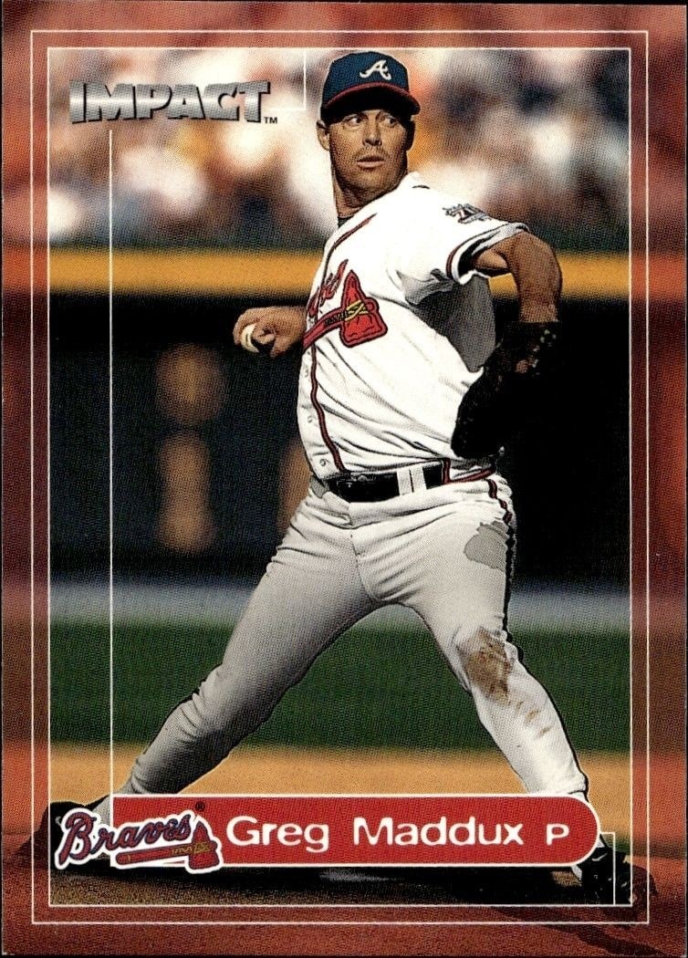 2000 Fleer Impact Greg Maddux #192 trading card