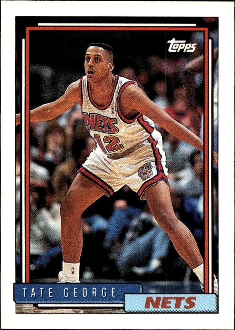 1992-93 Topps Tate George #314 trading card