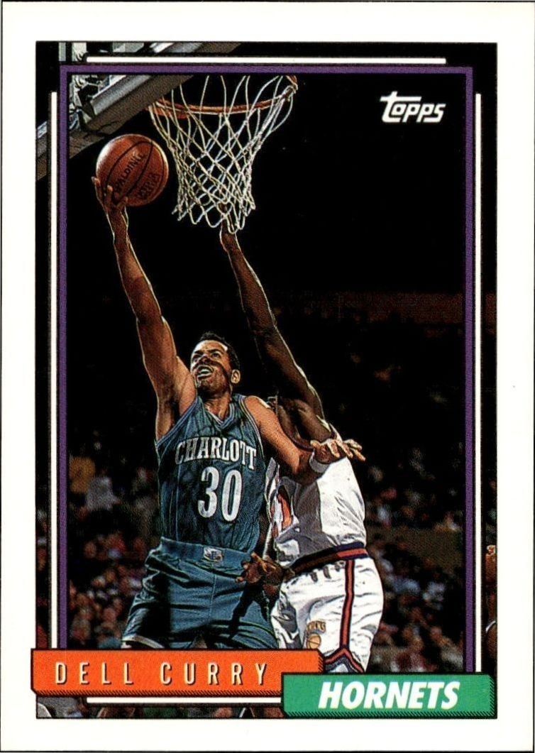 1992-93 Topps Dell Curry #242 trading card