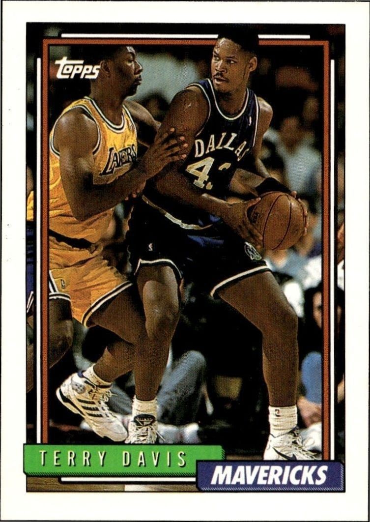 1992-93 Topps Terry Davis #261 trading card