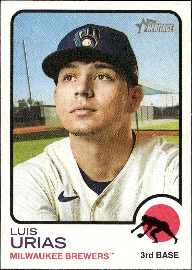 2022 Topps Heritage Luis Urias #7 trading card