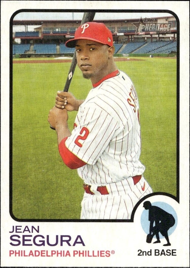 2022 Topps Heritage Jean Segura #117 trading card