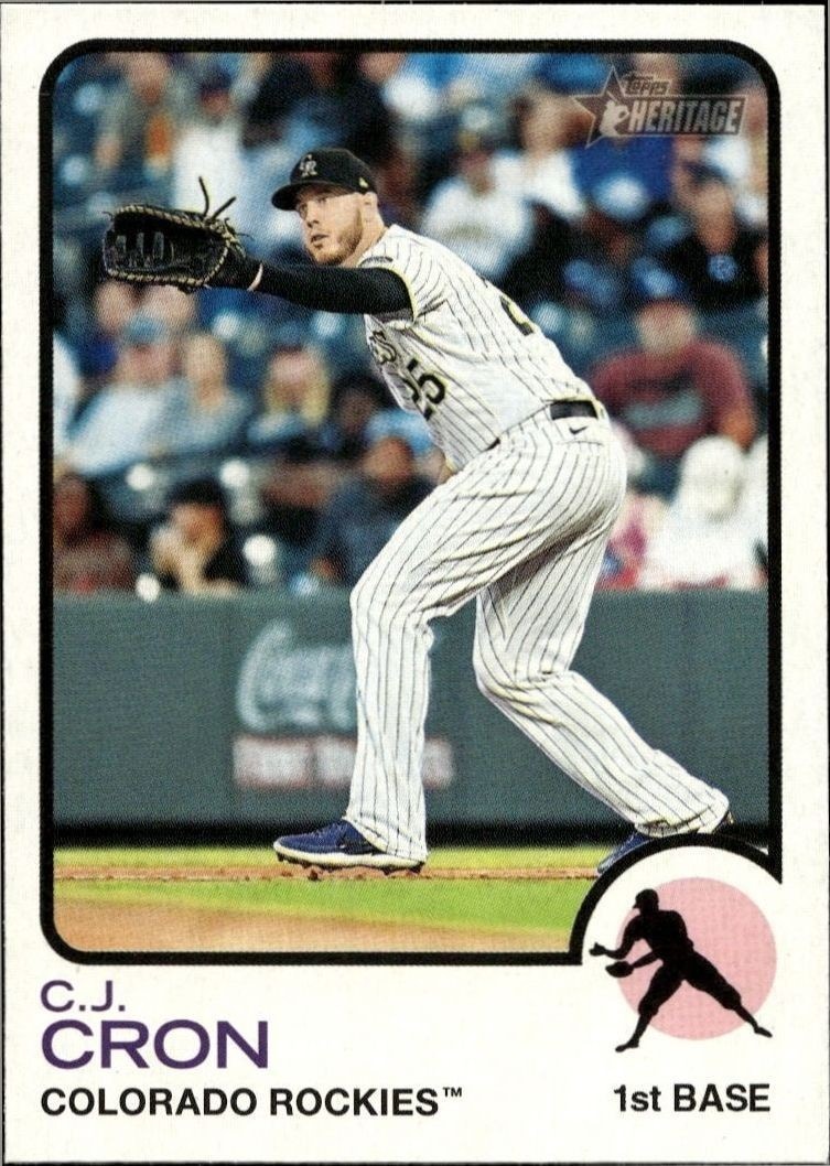 2022 Topps Heritage C.J. Cron #138 trading card