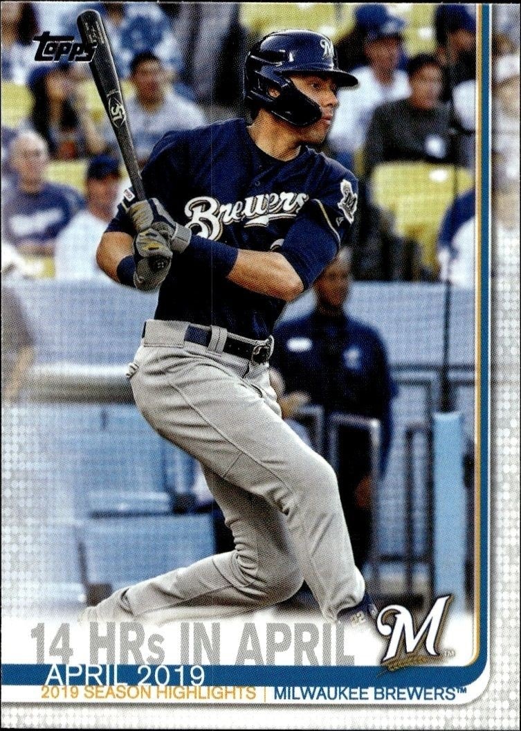 2019 Topps Update Series Christian Yelich #US216 trading card