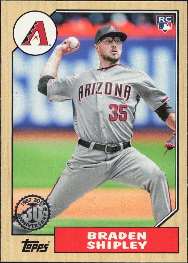 2017 Topps Braden Shipley #87-107 trading card