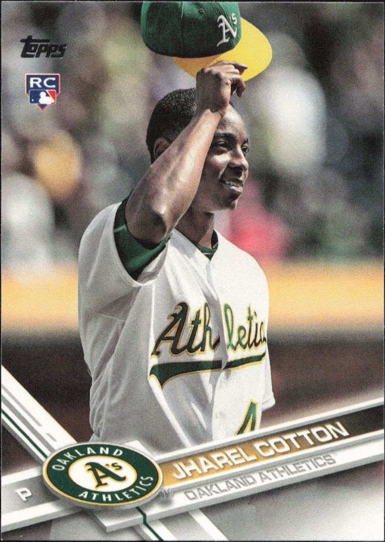 2017 Topps Series 2 Jharel Cotton #451 trading card