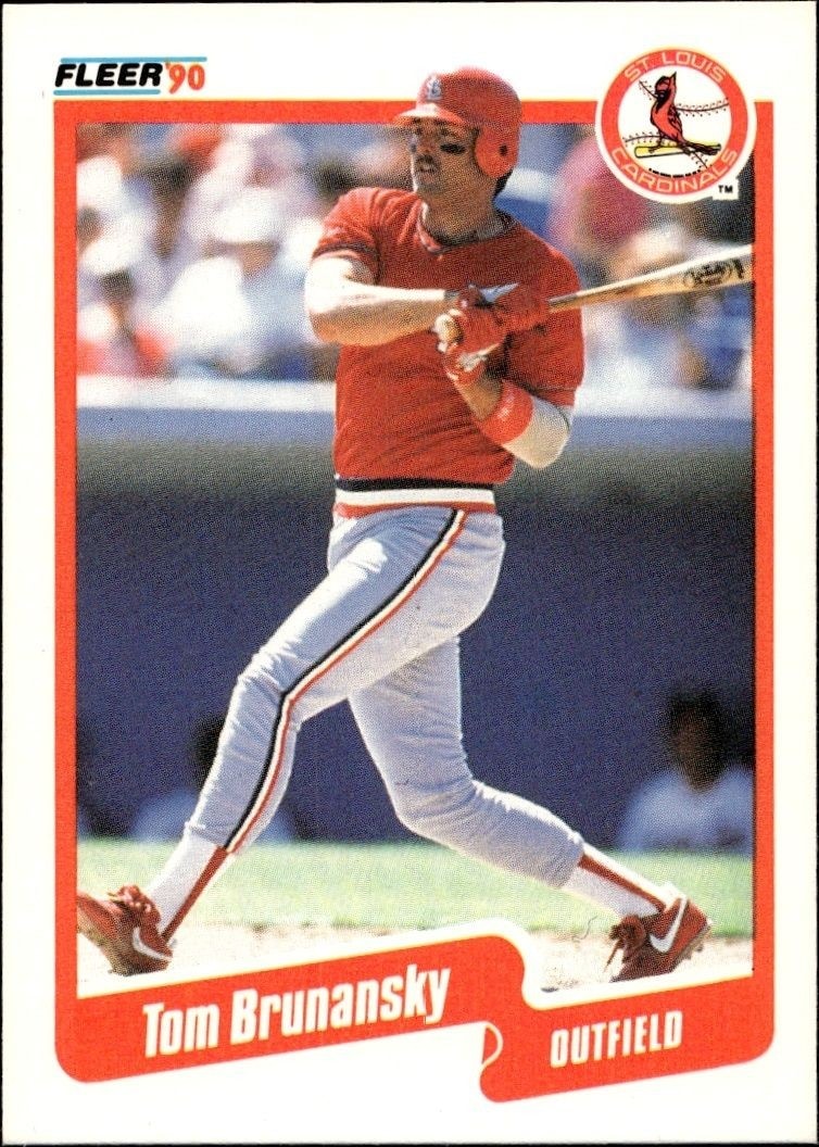 1990 Fleer Tom Brunansky #242 trading card