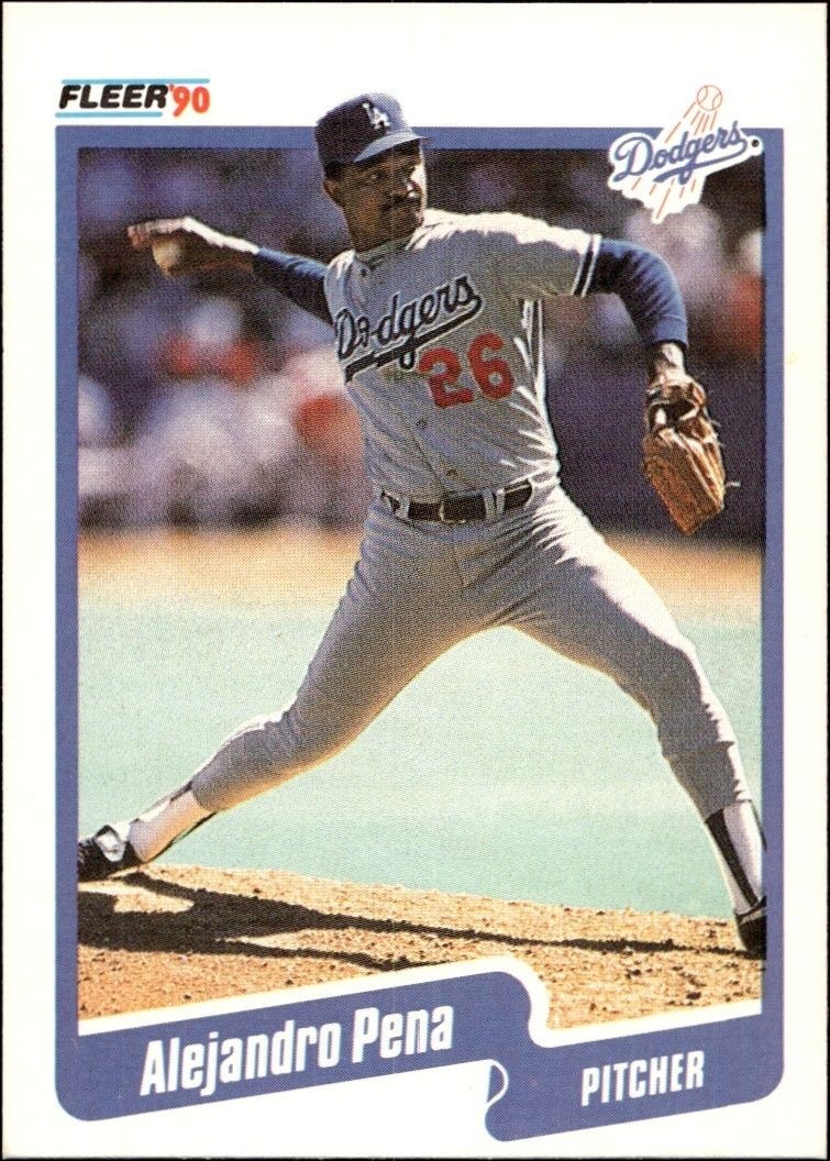 1990 Fleer Alejandro Pena #405 trading card
