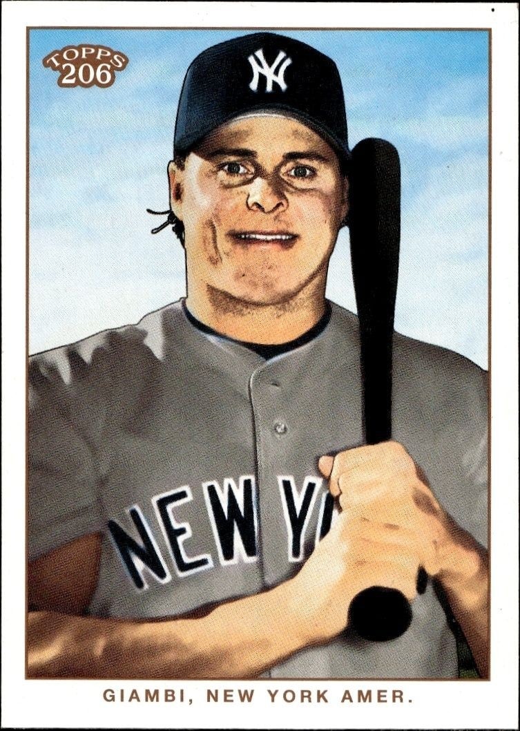 2002 Topps T206 Jason Giambi #204B trading card
