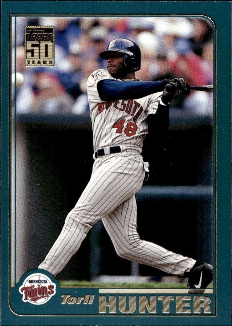 2001 Topps Torii Hunter #63 trading card