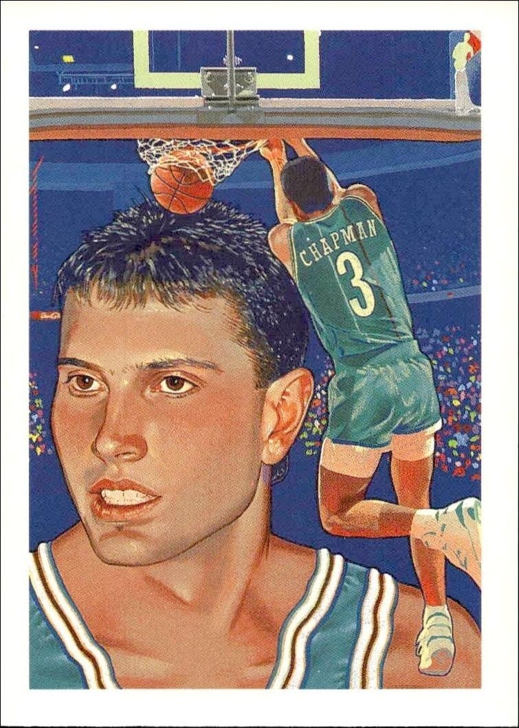 1990-91 Skybox NBA Hoops Rex Chapman #357 trading card