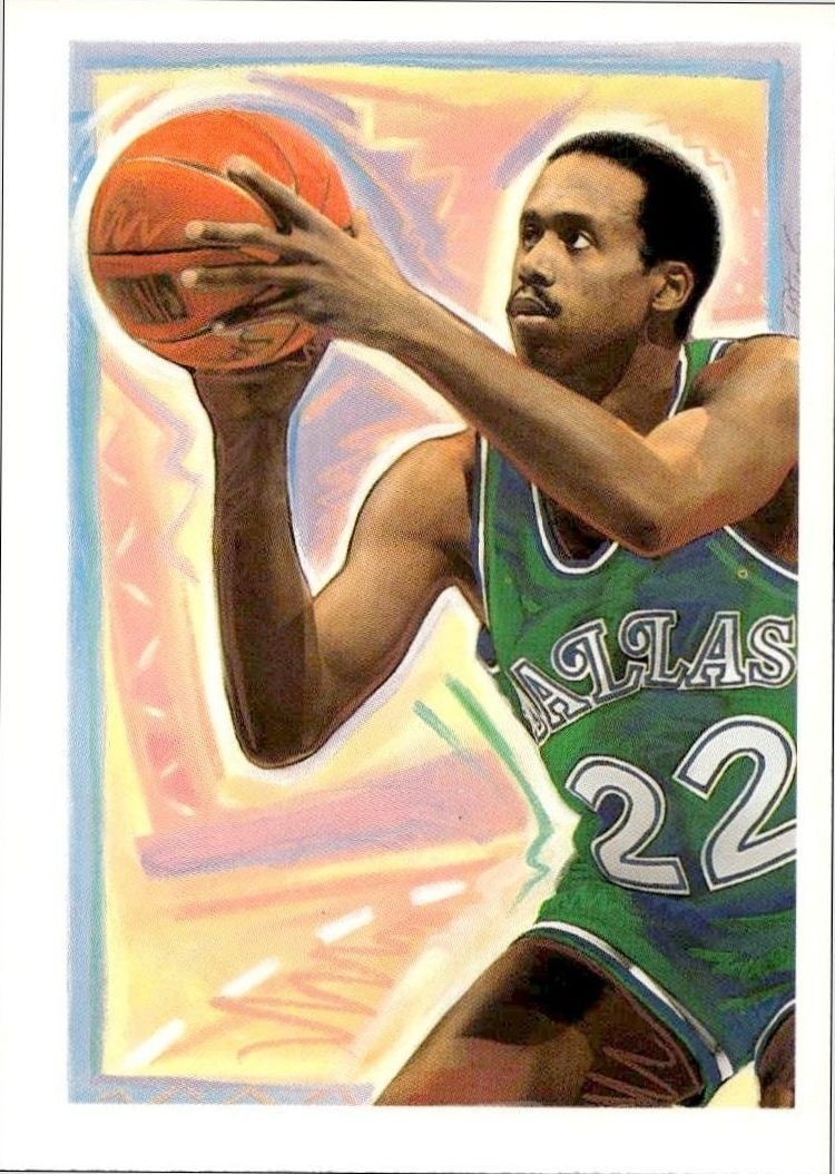1990-91 Skybox NBA Hoops Rolando Blackman #360 trading card