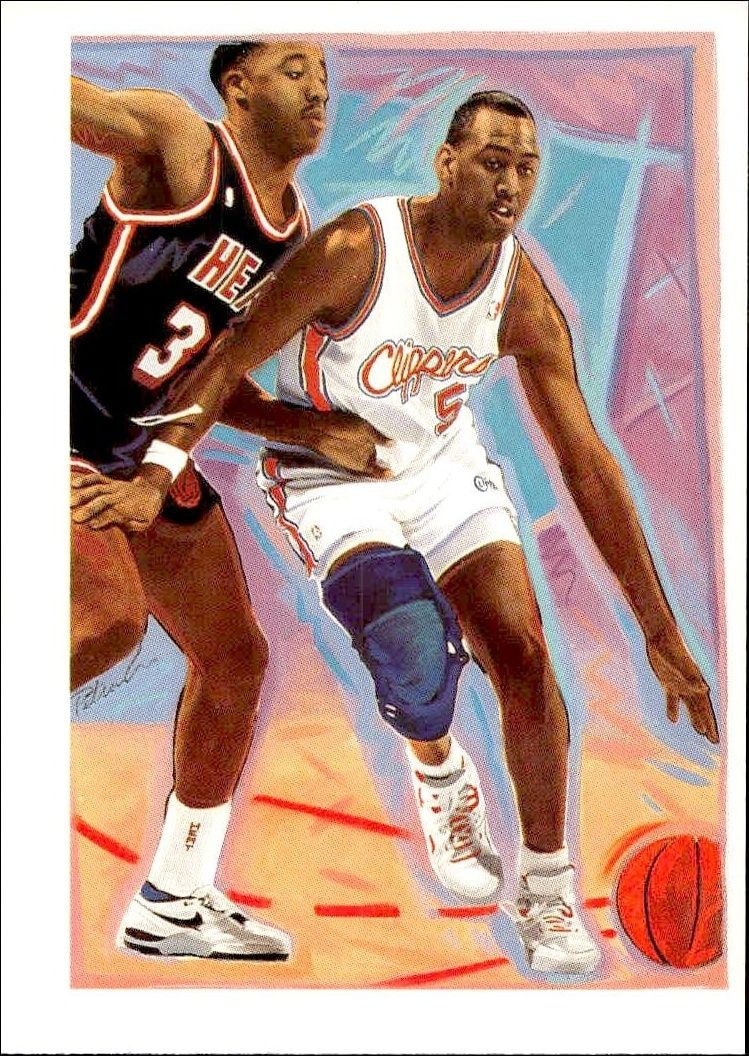 1990-91 Skybox NBA Hoops Danny Manning #366 trading card