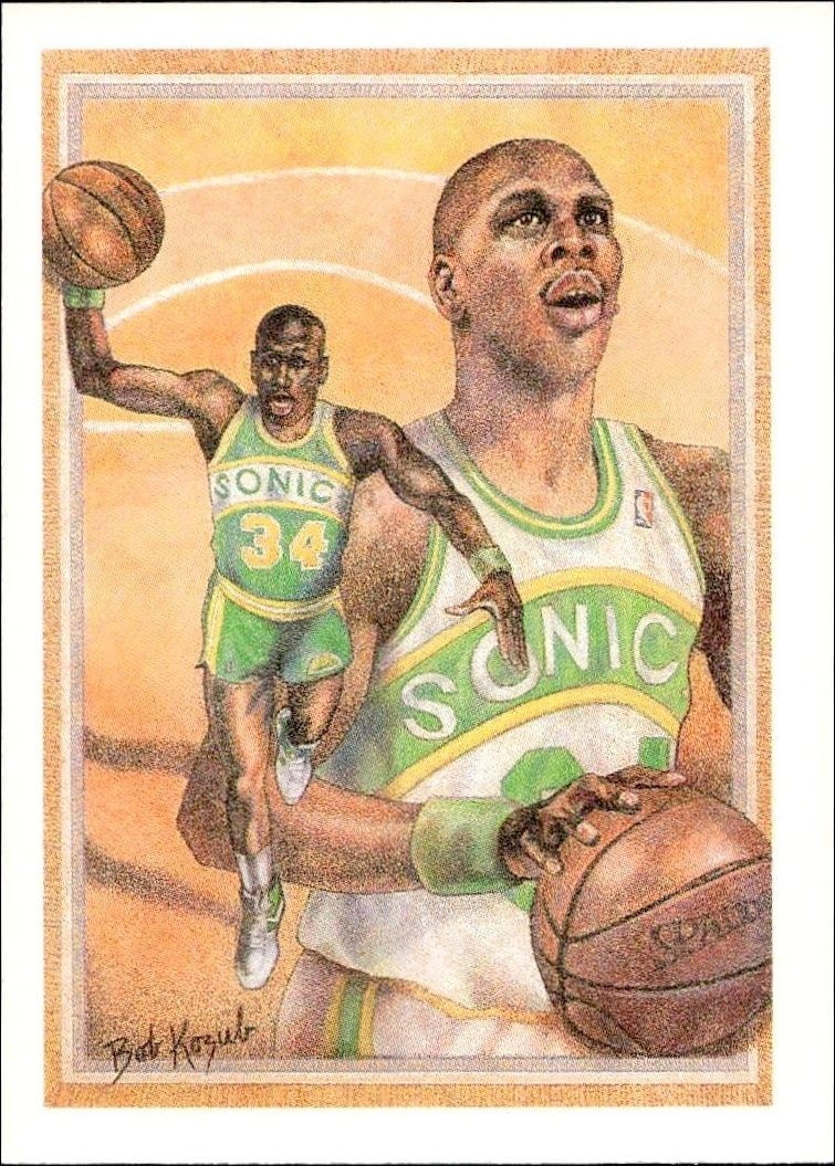 1990-91 Skybox NBA Hoops Xavier McDaniel #379 trading card