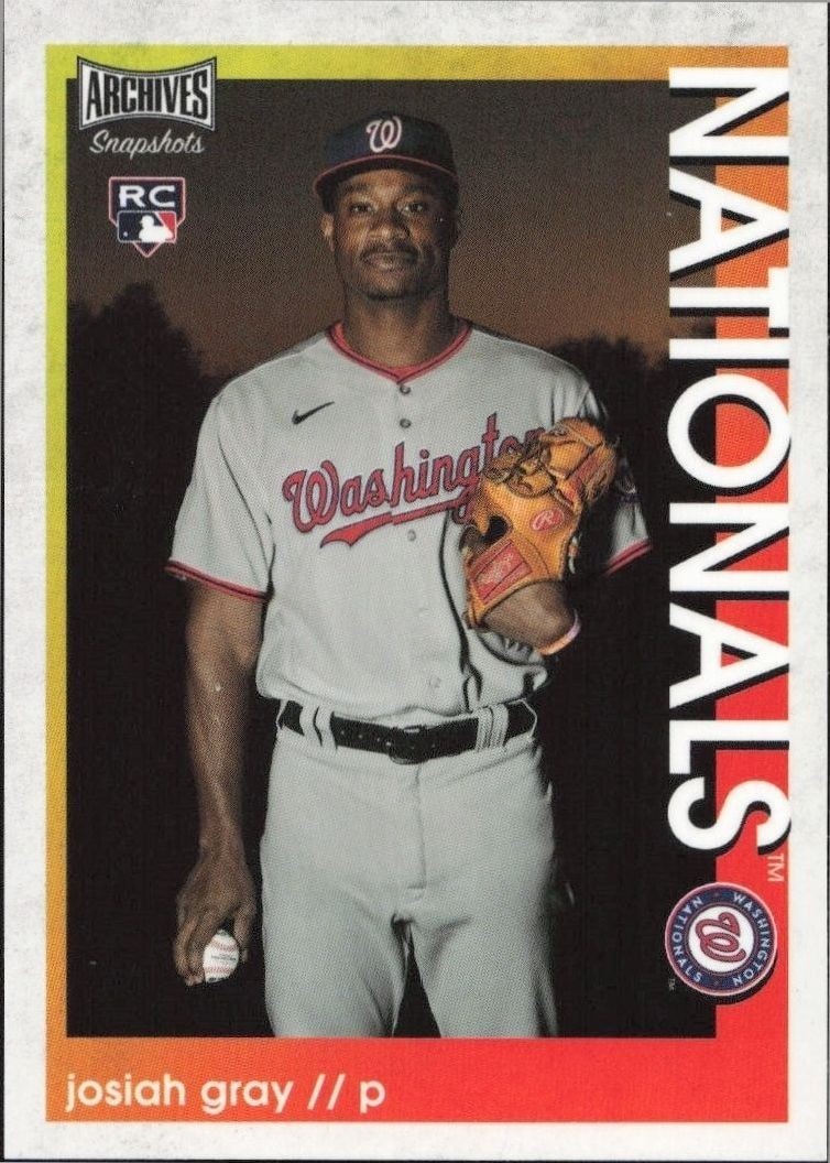 2022 Topps Archives Snapshots Josiah Gray #41 trading card