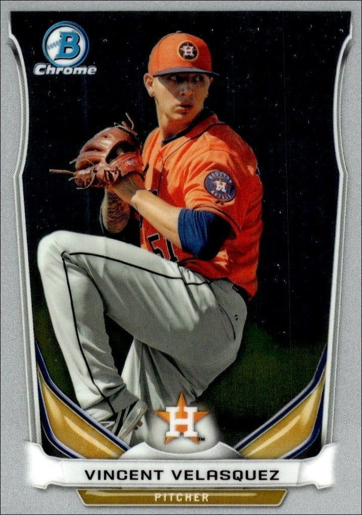 2014 Bowman Draft Picks Vincent Velasquez #CTP-28 trading card