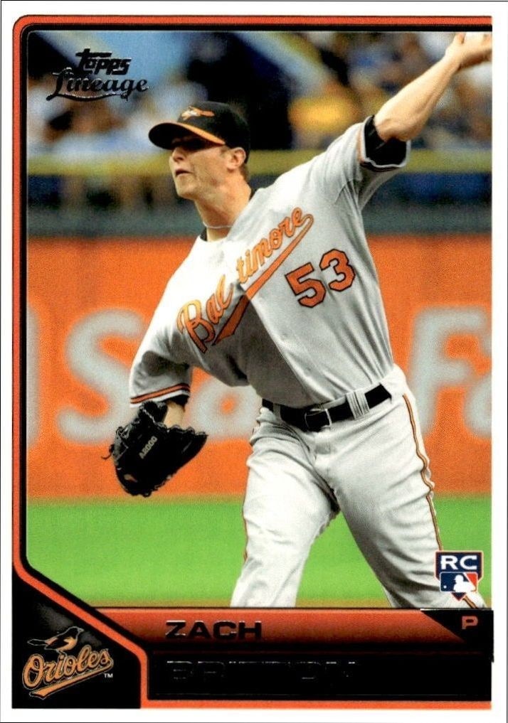 2011 Topps Lineage Zach Britton #61 trading card