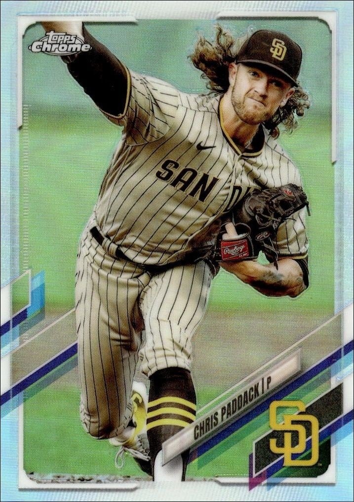 2021 Topps Chrome Chris Paddack #78 trading card