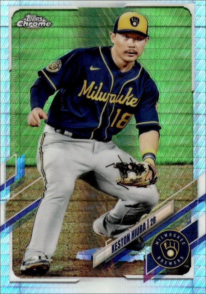 2021 Topps Chrome Keston Hiura #211 trading card