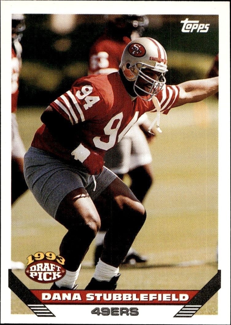 1993 Topps Dana Stubblefield #64 trading card