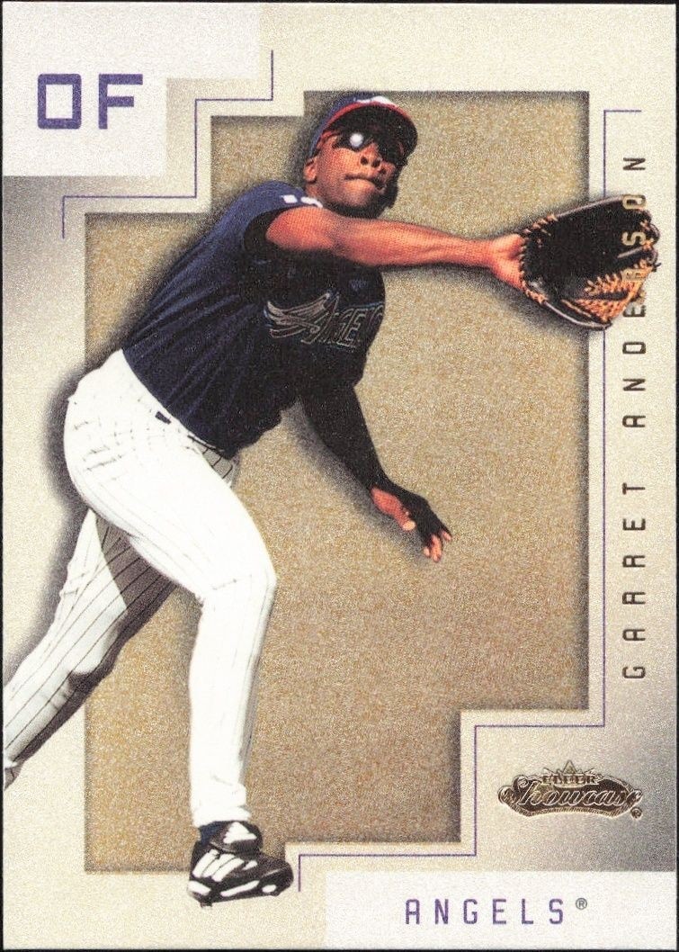 2001 Fleer Showcase Garret Anderson #35 trading card
