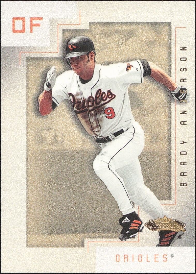 2001 Fleer Showcase Brady Anderson #39 trading card