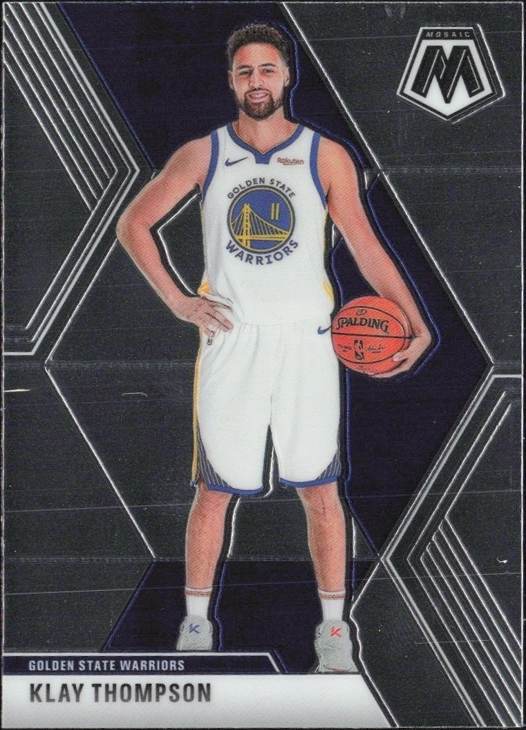 2019-20 Panini Mosaic Klay Thompson #80 trading card